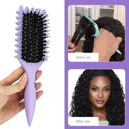 Brosse Cheveux Bouclés - 2 en 1